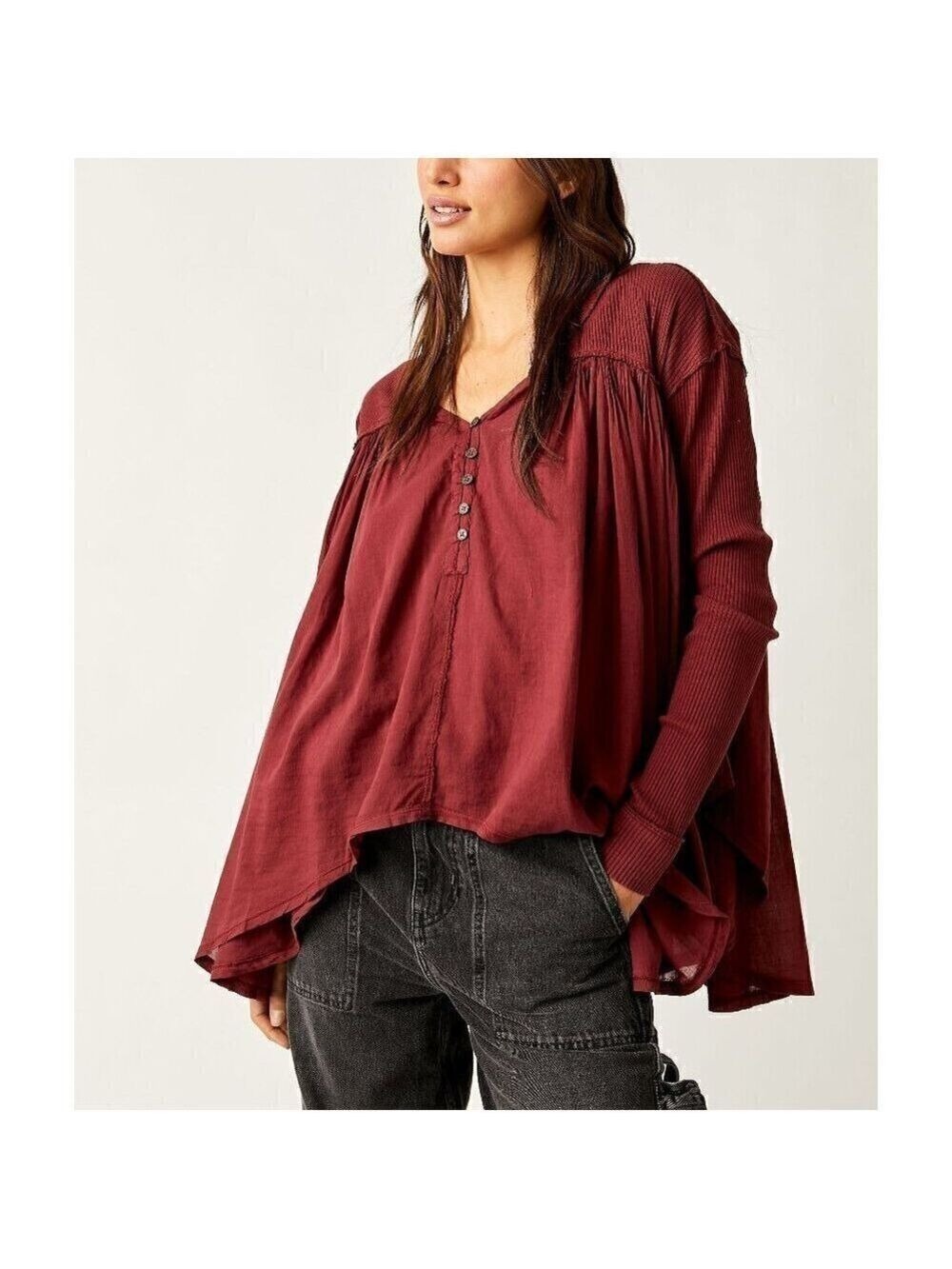 FREE PEOPLE Lyrical Tunic / Mulberries
